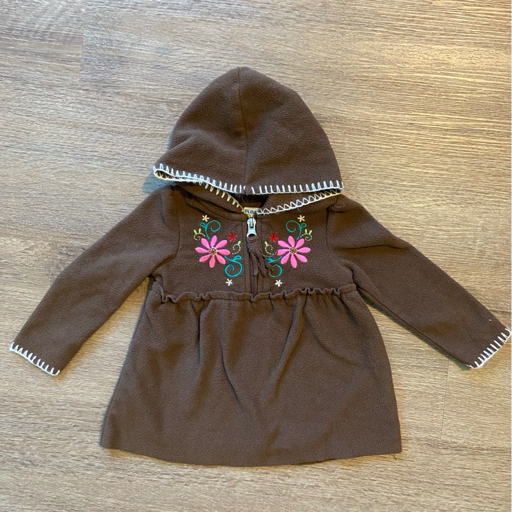 Please Mum fleece half zip sweater 6-12 months